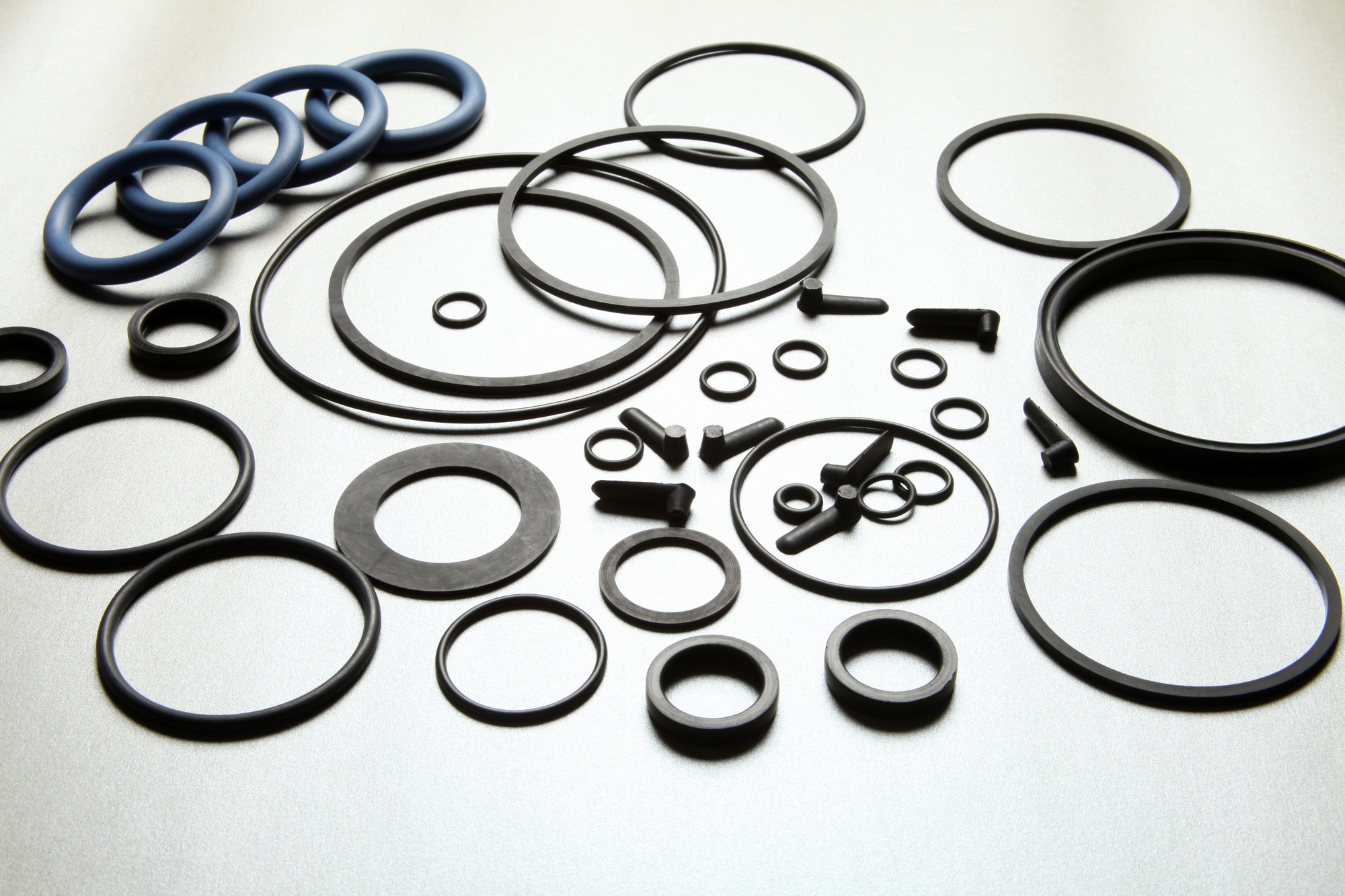 Rubber o-ring. Rubber sealing rings for joint seals.