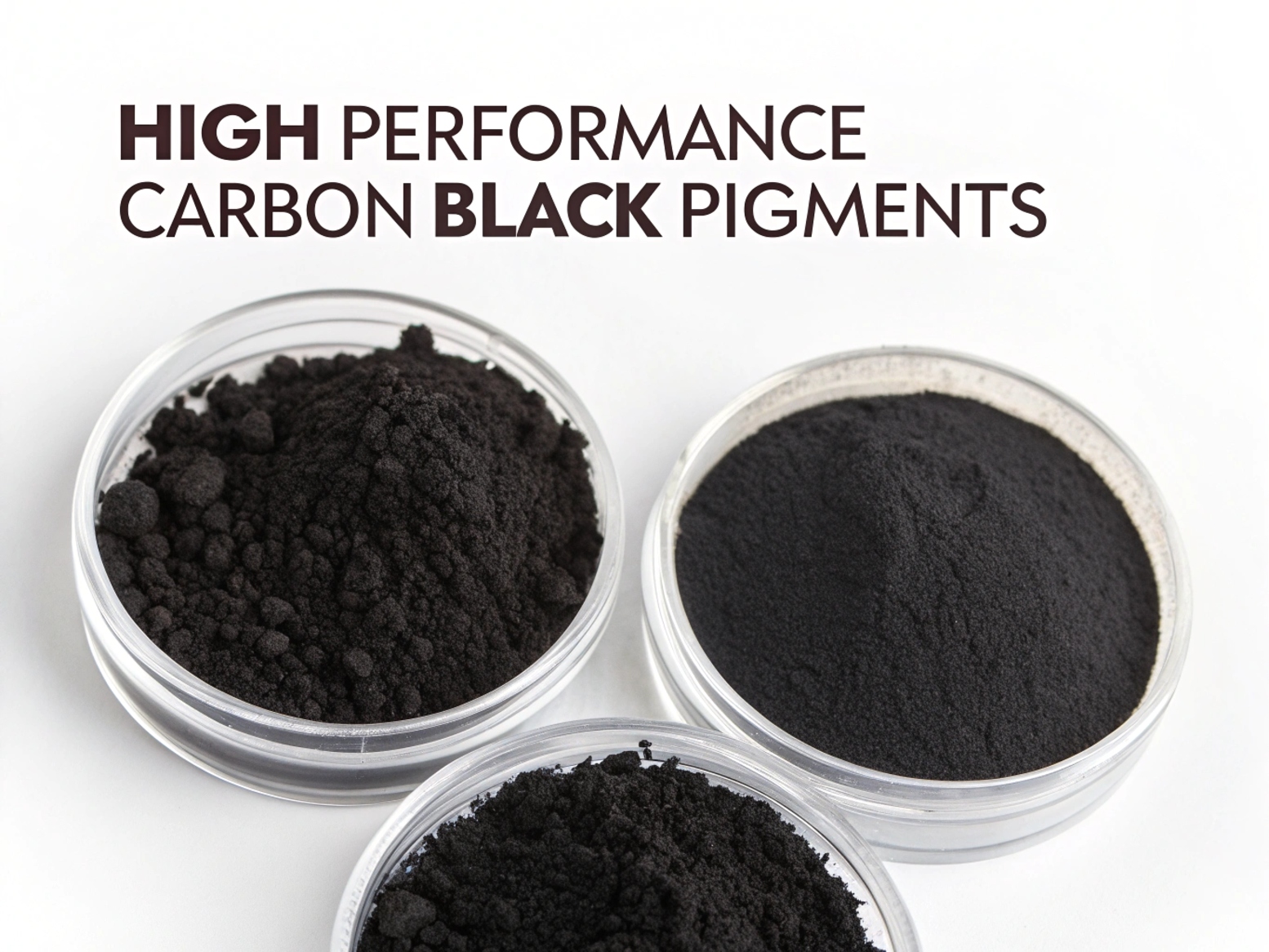 Different types of carbon black pigments