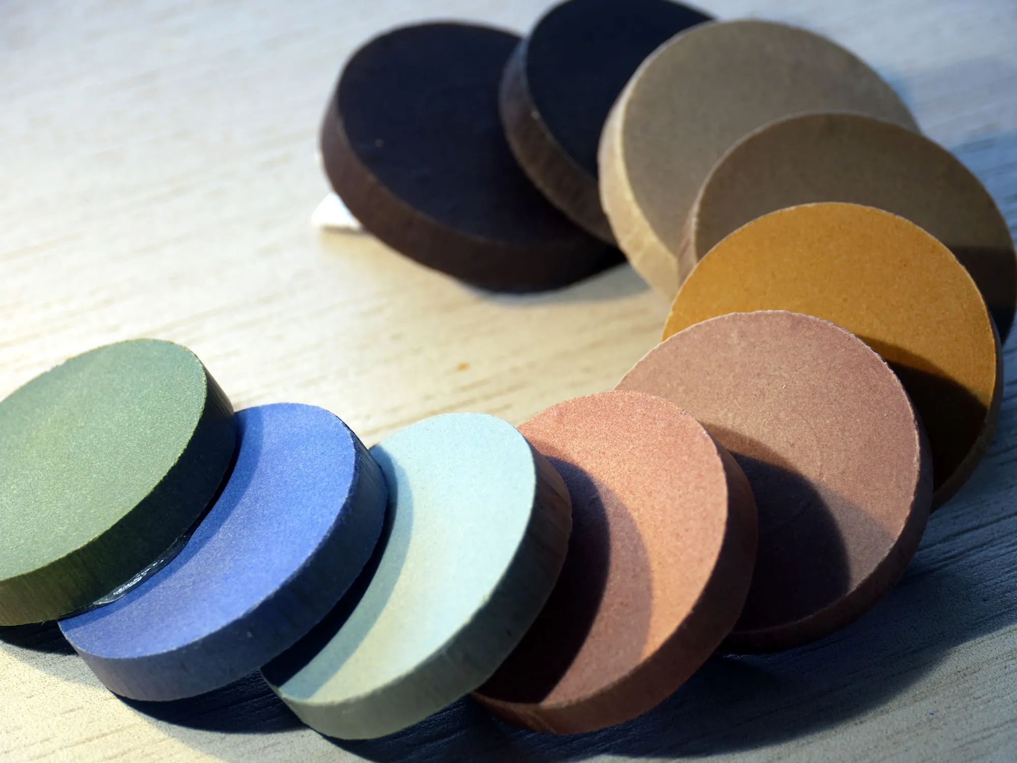Iron oxide pigments for bricks