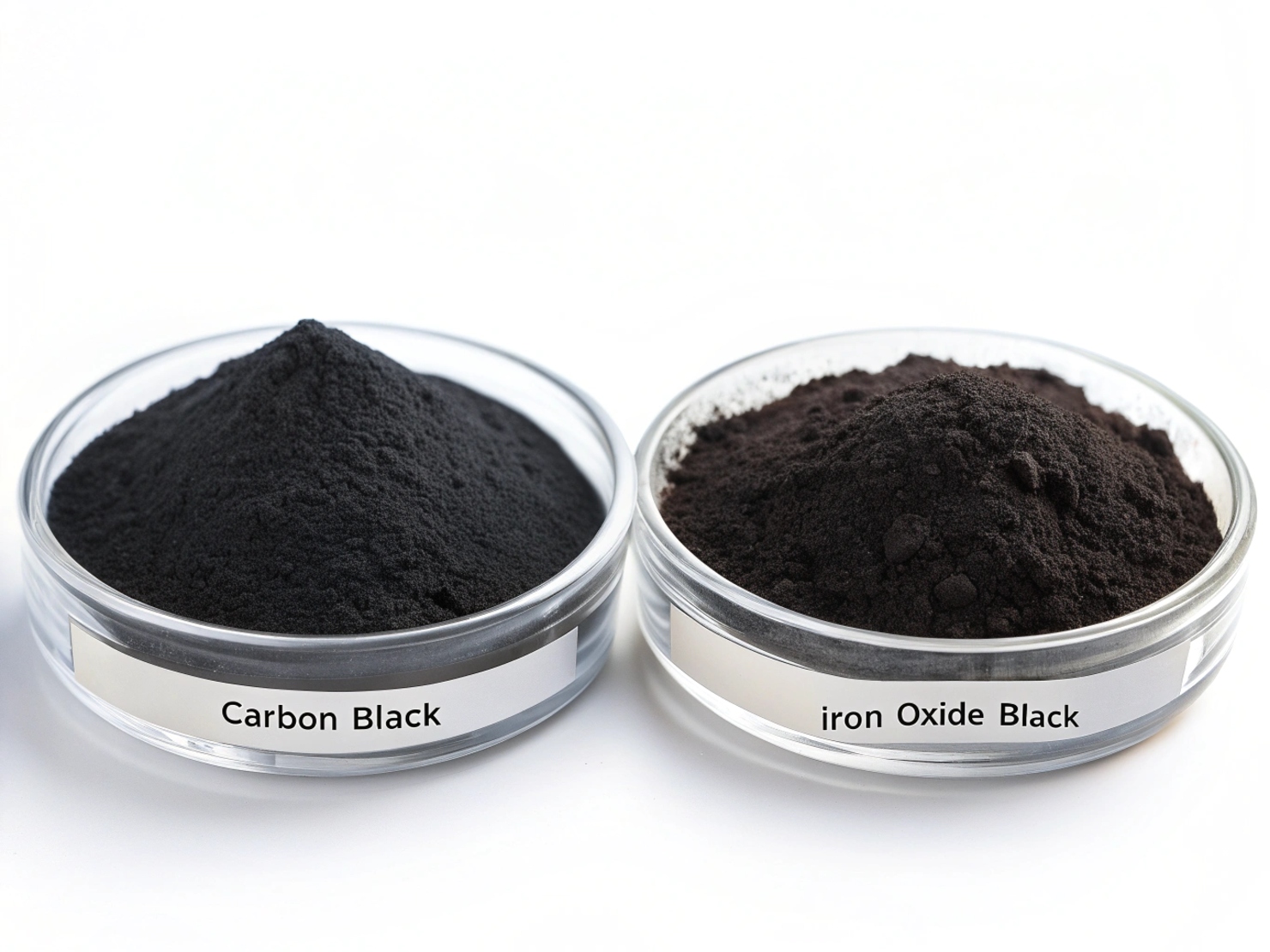 carbon black vs iron oxide black pigment