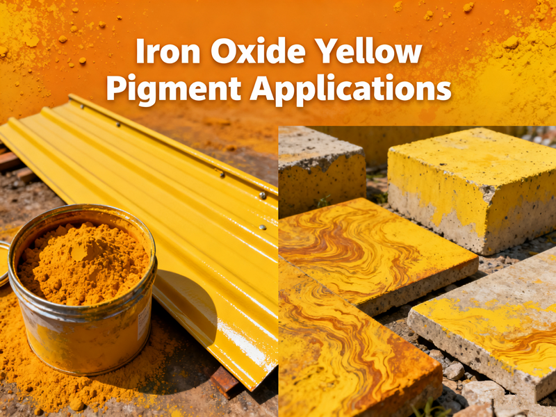iron oxide yellow pigments applications